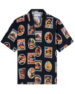 Edwin Short Sleeve Shirts - Blue