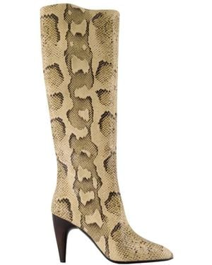 Isabel Marant Schoenen ,Suède Jany Hoge Laarzen - Metallic