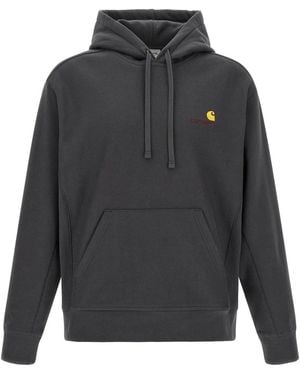 Carhartt Hooded American Script Sweatshirt - Grijs
