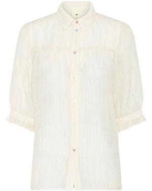 Heartmade Overhemden ,Wit ,Leer Hmmaple Shirt