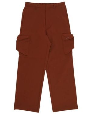 Arte' Straight Trousers - Brown