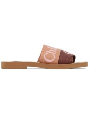 Chloé Sliders - Brown