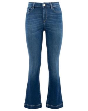 Nenette Boot-Cut Jeans - Azul