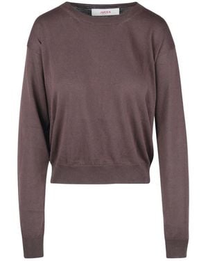 Jucca Rundhals-Strickware - Braun