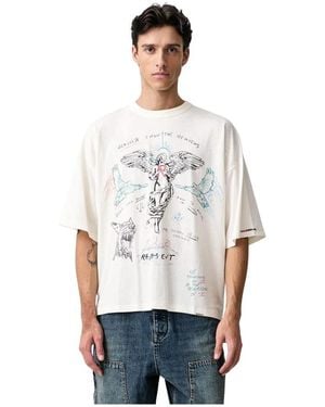 Represent T-Shirt Mit Abstraktem Muster - Weiß