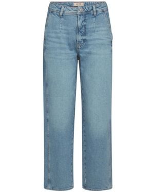 Mos Mosh Rechte Jeans - Blauw