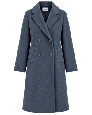 Marella Double-Breasted Coats - Blu