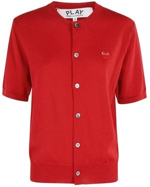 COMME DES GARÇONS PLAY Cardigans - Red