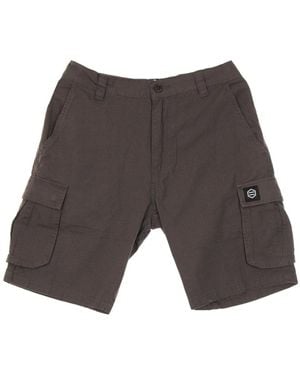DOLLY NOIRE Ripstop Cargo Shorts Antraciet - Grijs