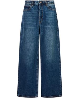 FRAME Wide Jeans - Azul