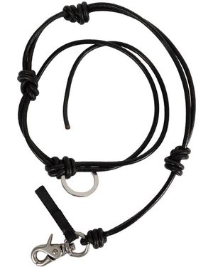 Our Legacy Accessoires ,Zwart ,Leer Udon Landon Sleutelhanger