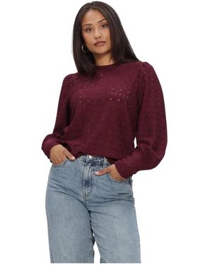 Object Truien & Vesten ,Rood ,Polyester Objlaila L/S Re Top Noos
