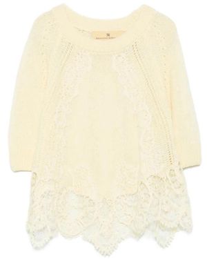 Ermanno Scervino Round-Neck Knitwear - Neutre