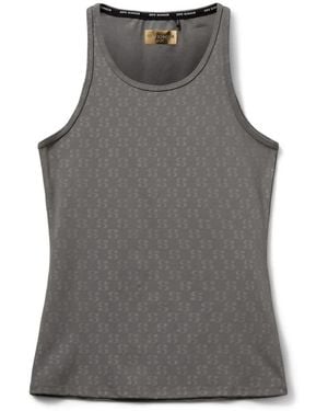 Sofie Schnoor Tops ,Grijs ,Polyester Klassieke Training Top Met Stijlvol Logo