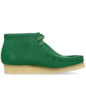 Clarks Lace-Up Boots - Green