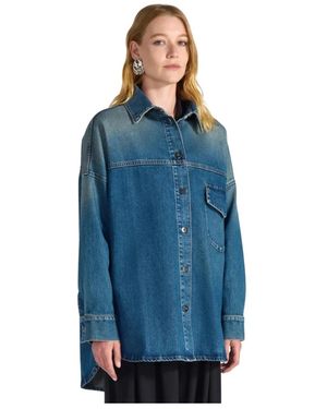 Liviana Conti Denim Shirts - Blue