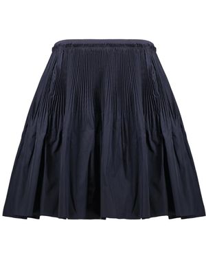 RED Valentino Geplooide Taffeta Rok - Blauw