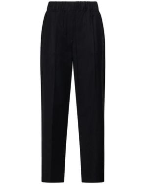Weekend by Maxmara Straight Trousers - Black