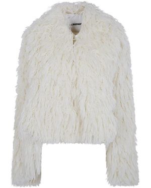 DARKPARK Jassen ,Wit ,Wol Christy Wool Fil Coupe Cape - Grijs