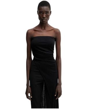 Rick Owens Lilies Off-Shoulder Top - Zwart