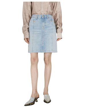 Martine Rose Denim Skirts - Blu