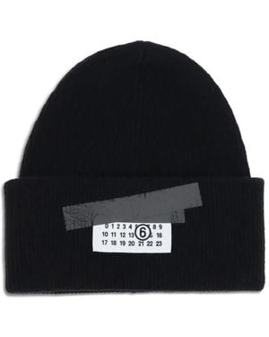MM6 by Maison Martin Margiela Beanies - Nero