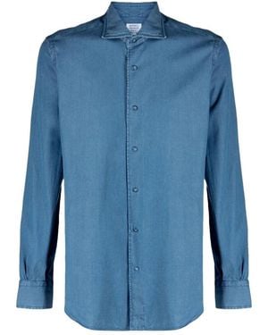 Mazzarelli Casual Shirts - Blue