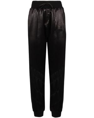 DSquared² Polyester Trainingsbroek Met Geribbelde Boorden - Zwart