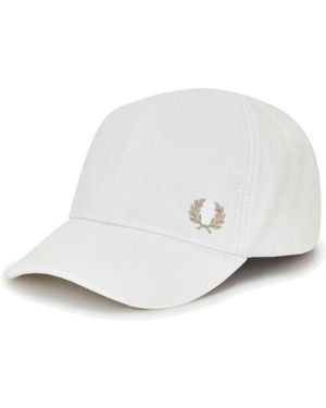 Fred Perry Klassieke Piqué Katoenen Pet - Wit