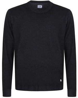 C.P. Company Schwarzer Wollpullover Aw25