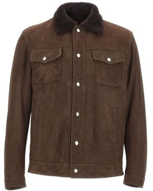 Barba Napoli Leather Jackets - Brown