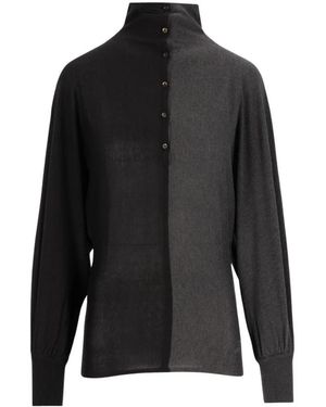 Jacquemus Losange Gebreide Polo - Zwart