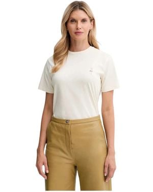 Bally T-Shirt Met Logoprint En Korte Mouwen - Naturel
