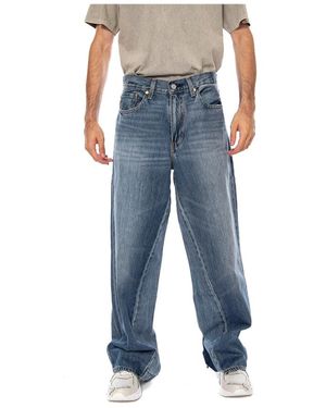 Levi's Jeans ,Blauw ,Denim Baggy Wide Leg Rain All Day