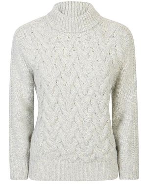 Eleventy Zachte Cashmere Alpaca Trui - Grijs