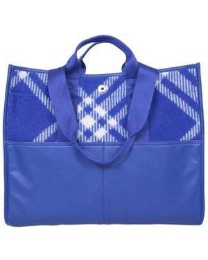 Burberry Tote Bags - Blu