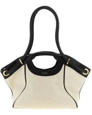 Balmain Media Tote Shopping Bag - Zwart