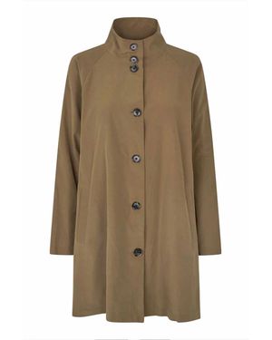 Masai Single-Breasted Coat - Natur