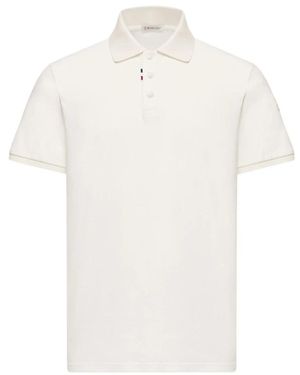 Moncler Tops ,Wit ,Polo Met Korte Mouwen