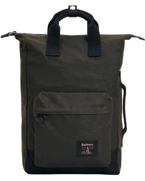 Barbour Tassen ,Groen ,Field Wax Backpack - Zwart