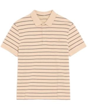 Valentino Garavani Polo Shirts - Natural