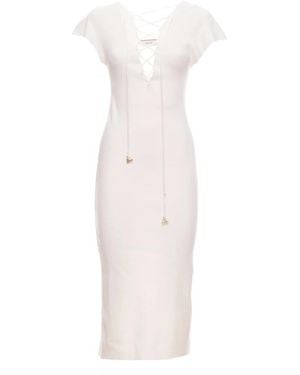 Akep Midi Dresses - White