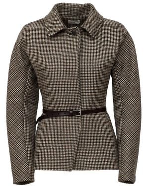 P.A.R.O.S.H. Pied-De-Poule Blazer - Braun