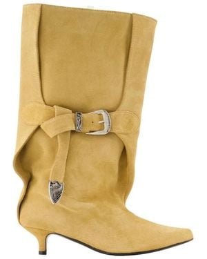 Toga Heeled Boots - Yellow