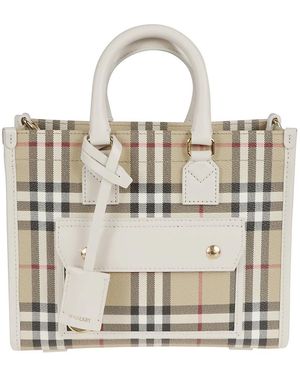 Burberry Tassen ,Katoen Mini Freya Tote - Metallic