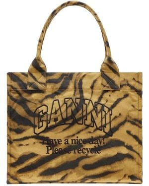 Ganni Tote Bags - Metallic
