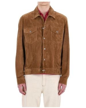 Eleventy Trucker-Jacke - Braun