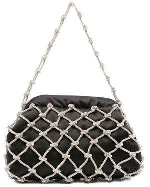 Rosantica Stilvolle Nod Crystal Tasche - Schwarz