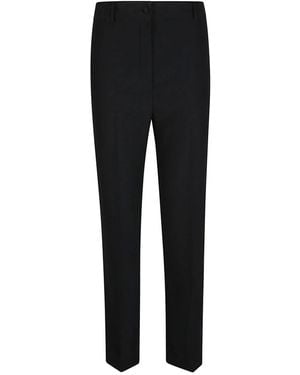 Hebe Studio Slim-Fit Trousers - Zwart