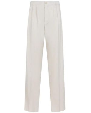 Saint Laurent Wool Trousers - White